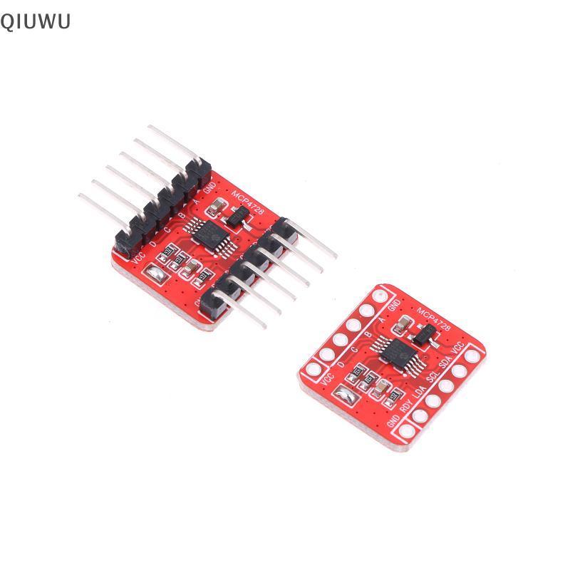Mô-đun DAC 4 kênh 12-Bit có thể lập trình QIUWU MCP4728 cho các giải pháp điện áp điện tử DIY.