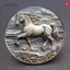 AqToCna Thời Trang Cung Hoàng Đạo Ngựa Thổ Cẩm Dành Cho Nữ 2D Động Vật Phẳng Pony Ve Áo Chân Quần Áo Bapas Phụ Kiện Quà Tặng Năm Mới AqToCna