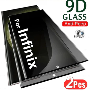 Kính cường lực chống riêng tư 2 mảnh, hỗ trợ mở khóa vân tay, cho Infinix Hot60 Pro + Hot 50 Pro + Hot 50i Hot 40 Hot 30i Smart 10 / 9 / 8 / 7 / 6 Note 50 Pro + 5G