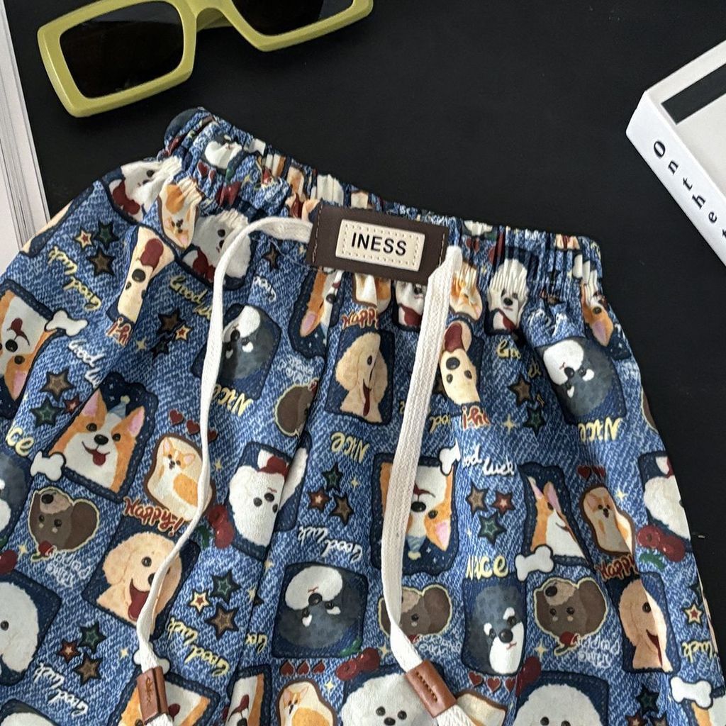 Mùa Hè Mỏng Phong Cách Chống Muỗi Quần Legging Hoạt Hình Bloomers Bé Trai Bé Gái 80-140 Size BGC7