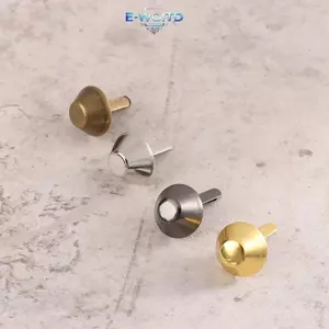 E-WOITD 20 Chiếc Túi Kim Loại Phụ Kiện Chân Đinh Tán Đinh Tán Xuyên Cho Ví Túi Xách Da Thủ Công DIY Hành Lý Phần Cứng Phụ Kiện E-WOITD
