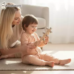 Cheenm 1 Gỗ Cầm Tay Chuông Jingle Bells Âm Nhạc Chuông Sti Thảo Luận Đồ Chơi Âm Nhạc Cho Người Lớn KTV Đảng Trẻ Em Trò Chơi Quà Tặng VN