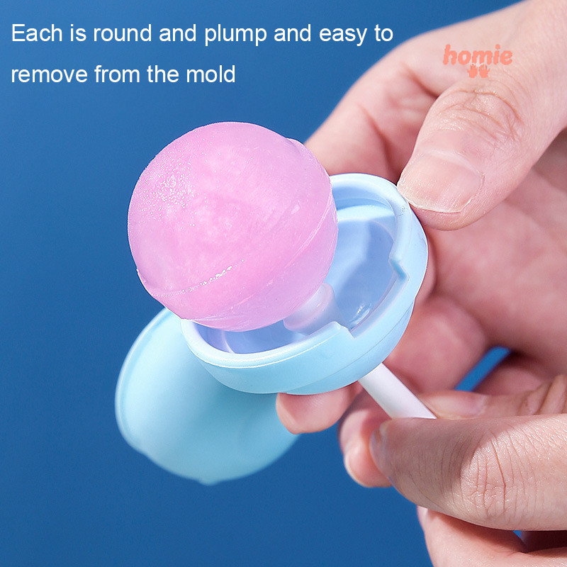 ✨Homie✨Mới kem kẹo mút khúc côn cầu trên băng khuôn silicone DIY nhà kem đông lạnh khuôn bóng