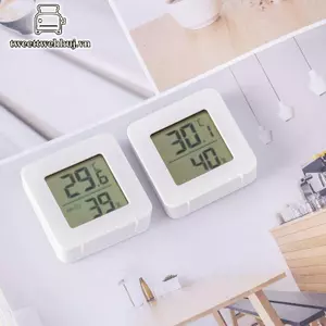 Nhiệt kế điện tử kỹ thuật số Nhíphuj Nhiệt kế Mini trong nhà Máy đo độ ẩm ướt Khô ướt Phòng cho bé Máy đo nhiệt độ phòng treo tường VN