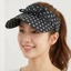 Mũ chống nắng SMILE, Mũ che mặt trang trí vành rộng, Phong cách Hàn Quốc ngọt ngào Polyester chấm bi rỗng Mũ mùa xuân hè