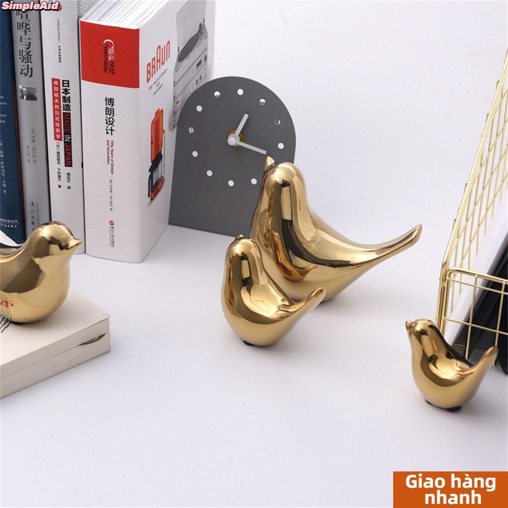 [Vận chuyển nhanh] Chim gốm sứ đơn giản Đồ thủ công hiện đại Trang trí nền phòng khách