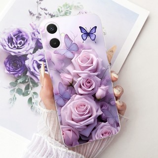 Vỏ Mới Cho Samsung Galaxy A07 4G 5G Vỏ SM-A075F SM-A076B Hoa Xinh Đẹp Mềm TPU Trong Suốt Ốp Lưng Silicon Cho Samsung M07 F07 Trường Hợp