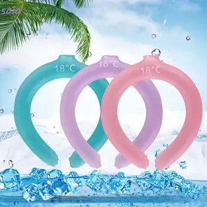 Máy làm mát cổ SAIA, Ice Pack Vòng làm mát cổ có thể tái sử dụng, Gel làm đá cổ dạng lỏng làm mát quấn mùa hè