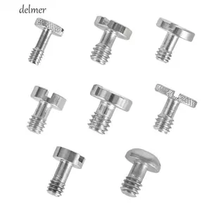 DELMER 1 / 4 Inch Vít Kim Loại Chụp Ảnh Chân Đế Đèn DSLR Camera Gắn Vít Chân Đế Chân Máy Adapter