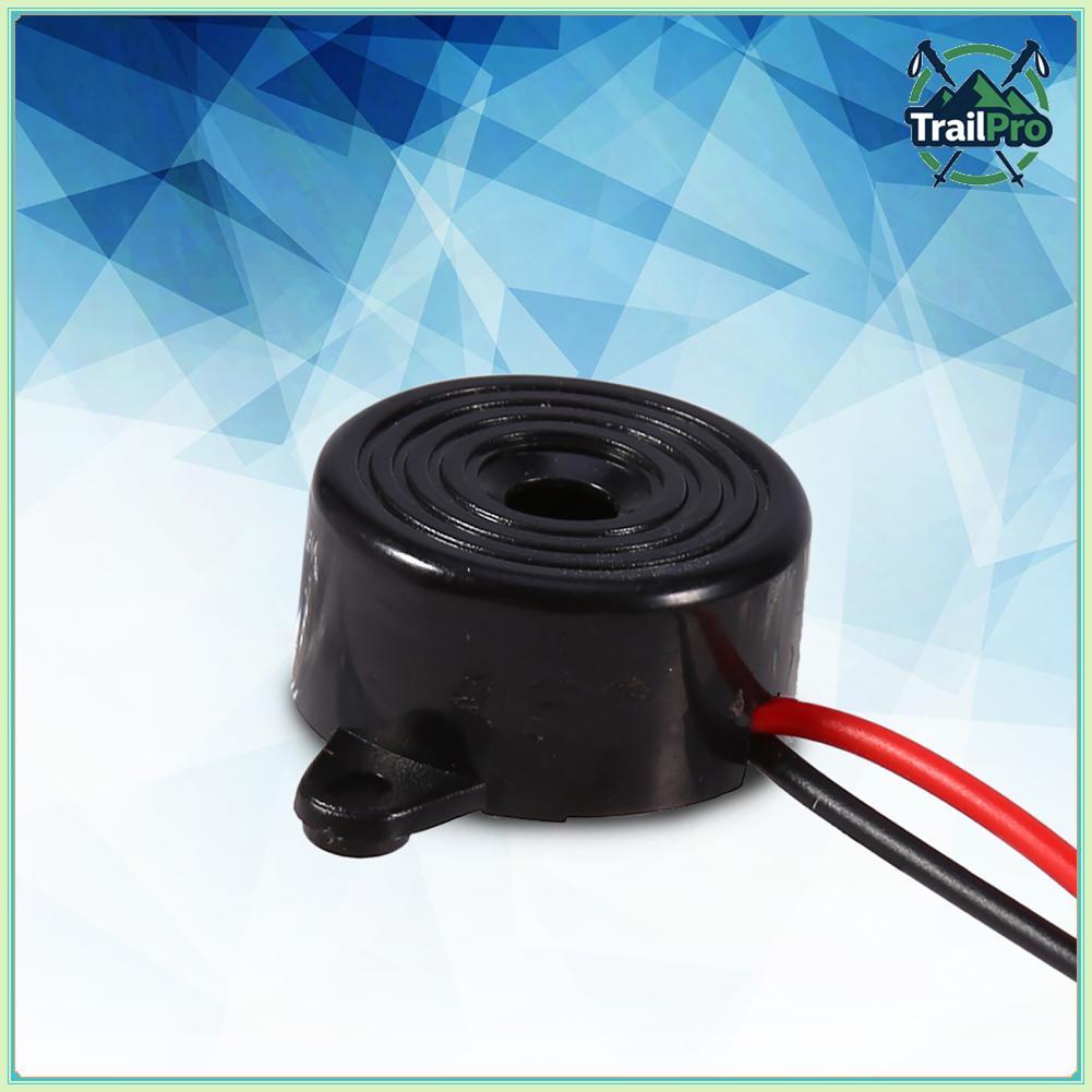 TrailPro GLOGLOW 12V 85dB Còi Điện Tử? 3-24V Hoạt Động Âm Piezo Còi Báo Động Chuông Âm Thanh Liên Tục Chiều Dài Cáp 100mm