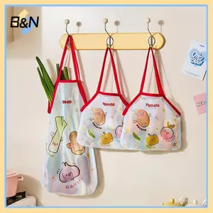 Túi treo nhà bếp treo tường B & N Hoạt hình Túi lưới dung tích lớn Túi đựng rau củ rỗng thoáng khí.
