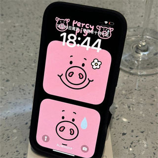 Ốp bảo vệ nắp lật họa tiết Little Pink Pig cho iPhone 11 12promax 13pro15pro 15promax 14 14promax 14pro 16 pro max 16 plus 17 17promax