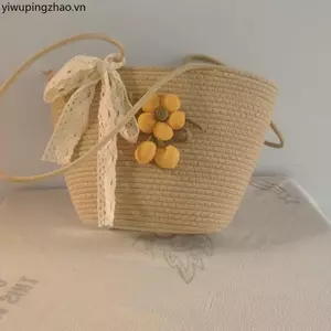 Phong Cách Mới Túi Tote Dệt Túi Rơm Nữ Đi Biển Kỳ Nghỉ Dung Tích Lớn Túi Đeo Vai Túi Tote Túi