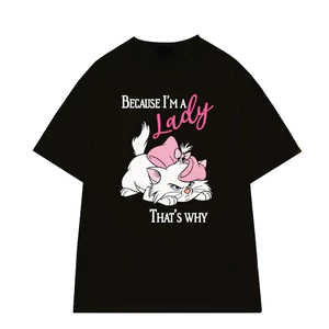 （Giao hàng 24h）Angela Áo Thun NGỐ TEE Aristocats Mèo Marie Dễ Thương Vải Cotton Thoáng Mát Form Rộng Nam Nữ Mặc Đẹp