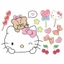 KT Cat Hellokitty Xe Điện Chống Thấm Nước Chống Nắng Hoạt Hình Dễ Thương Trang Trí Mũ Bảo Hiểm Sửa Đổi Xe Miếng Dán