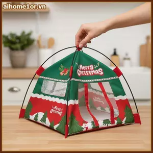 AIHOM 1 Cái 1: 12 Lều Nhà Búp Bê Trang Trí Cắm Trại Thu Nhỏ Thực Tế Cho Thiết Lập Chơi Ngoài Trời,