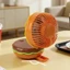 MOON Quạt để bàn Hamburger công suất mới lạ 1 tốc độ Hoạt động yên tĩnh để cắm trại