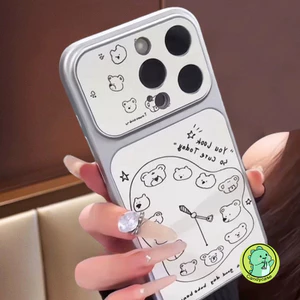Vỏ Gấu Dễ Thương Cho Xiaomi Poco X8 Pro Max X7 X6 Neo X4 X3 GT NFC M8 M7 M6 Plus M5S M4 M3 M2 Pro Tải Lại 5G 4G Vỏ Da PU Gấu Dễ Thương Hoạt Hình Chó Con Chó Con Vỏ Điện Thoại Mềm