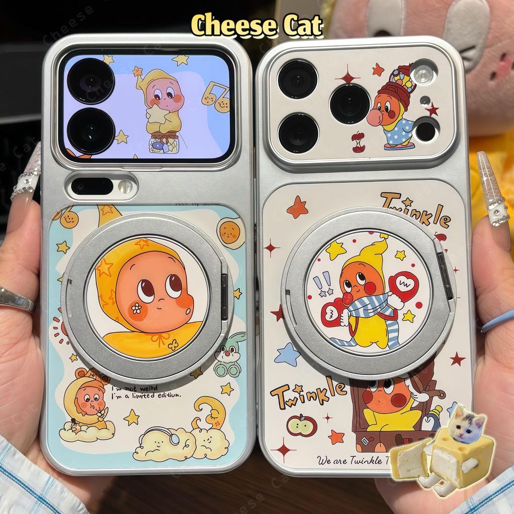 Ốp điện thoại bằng da xoay 360 độ Ngôi sao Twinkle cho iPhone 17 Pro Max 16 15 14 11 12 13 Pro Max Xs Max XR
