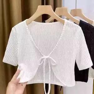 Váy treo phong cách mỏng mùa hè Váy phù hợp với khăn choàng ren Áo ghi lê nhỏ