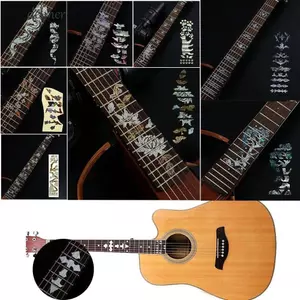DELMER Guitar Miếng Dán Đàn Guitar Điện Siêu Mỏng 22 Phong Cách Bass PET Guitarra Phụ Kiện Đàn Guitar Đề Can