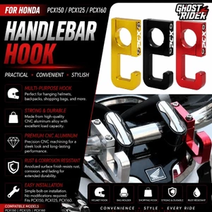 CHO XE HONDA PCX125 PCX150 PCX160 Xe Máy Hợp Kim Nhôm Tiện Ích Móc Tay Cầm Lưu Trữ Móc Mũ Bảo Hiểm Túi Đựng Phụ Kiện