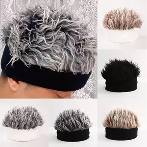 ZK Funny Spiked Tóc Giả Mũ Dành Cho Nữ & Nam - Retro Hip Hop Beanie Với Tóc Giả VN