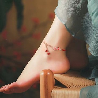 Koi Tua Rua Vòng Chân Nữ Ánh Sáng Sang Trọng Cảm Giác Benming Năm Dây Đỏ Chân Đồ Trang Trí Quà Tặng Sinh Nhật Cho Bạn Gái Phụ Kiện