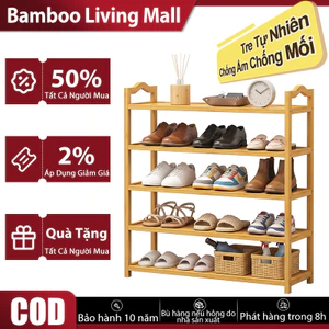 Kệ Giày Dạng Tầng Giá Để Giày Bền Với Tre Tự Nhiên Giá Rẻ Mối Mọt Chống Ẩm Mốc Cho Phòng Trọ