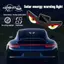 Đèn LED thông minh CATMALLER88, Đèn rung trên màn hình năng động Đèn Neon ô tô chạy bằng năng lượng, Cốc hút Đèn trang trí nội thất ô tô không dây