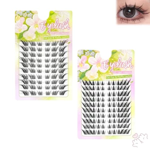 Bộ lông mi nóng tự dính Sợi tổng hợp màu đen C Curl 11-13mm