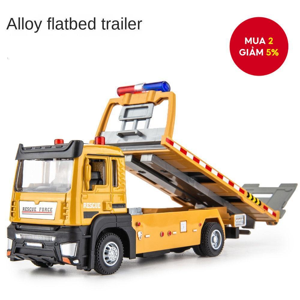 Đồ chơi cứu hộ xe tải kéo hợp kim, Xe xây dựng cho bé trai, Xe đồ chơi