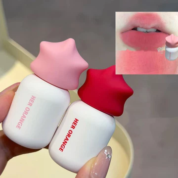 Son môi chai Herorange Star Natural Lâu trôi không thấm nước môi bùn