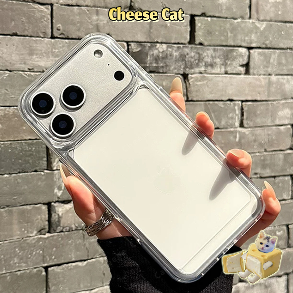 Ốp điện thoại màu đen trong suốt HD siêu mỏng cho iPhone 17 Pro Max 16 Plus 15 14 13 12 11 Xs XR 7Plus
