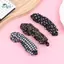 Springevenstar Vintage Da Báo In Chấm Kẻ Sọc Chuối Tóc Cho Nữ Cô Gái Ngọt Ngào Tóc Trang Trí Kẹp Tóc Thời Trang Phụ Kiện Tóc Quà Tặng Springevenstar