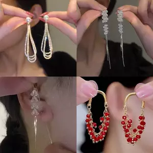 AqToCna Xu Hướng Thời Trang Thanh Lịch Và Tinh Tế Ngọc Trai Kim Cương Giả Bông Tai Dành Cho Nữ Trang Sức Tiệc Cưới Quà Tặng Cao Cấp AqToCna