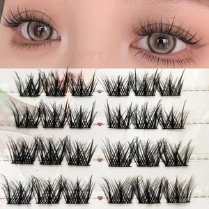 Cụm mi DIY không nút 3D C Curl 9-13mm Cụm mi DIY trông tự nhiên và quyến rũ hơn