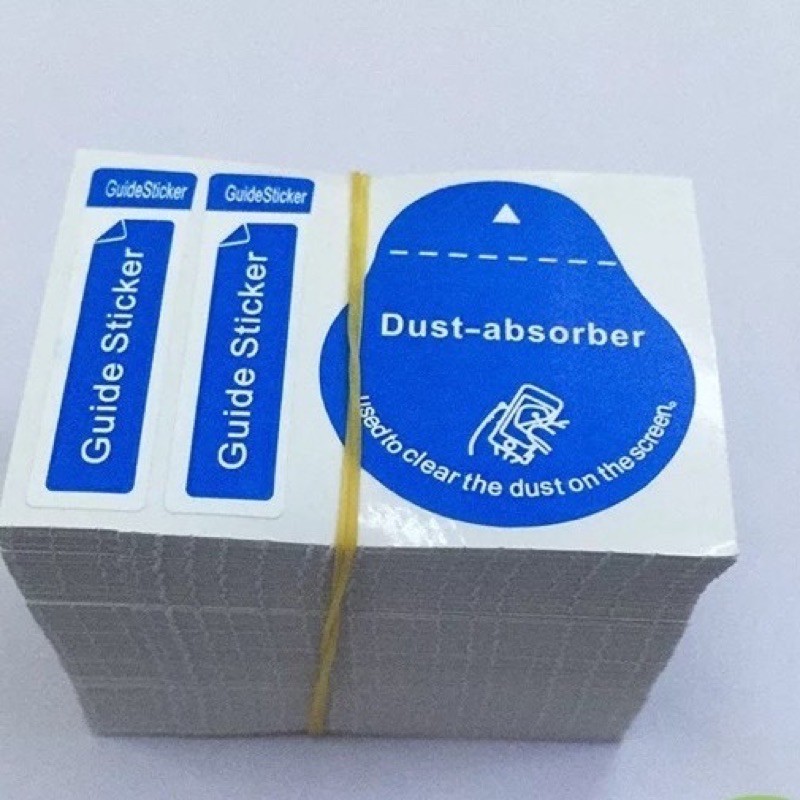 01 miếng giấy lấy bụi màn hình khi dán kính cường lực điện thoại