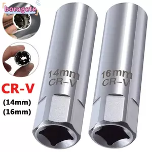 Tay áo bugi BORAGETE, Cờ lê từ tính góc 12 điểm Ổ cắm 3 / 8 ", Dụng cụ sửa chữa loại bỏ tự động CR-V 14mm 16mm thực tế Tự động tự động