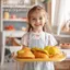 QEARY Giả vờ chơi Đồ chơi nhà bếp, Bánh rán nhà chơi Bánh mì nướng Mô phỏng Bánh mì tráng miệng, Thực phẩm giáo dục sinh nhật Nấu ăn thực tế Bộ bánh mì hoạt động bữa tiệc mô hình