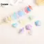 KUZHEN 50 Cái 7x13mm Thay Đổi Dần dần Acrylic Bellflower Hạt Mũ Trang Sức Phát Hiện Quyến Rũ Vòng Tay Miếng Đệm Hạt Để Trang Sức Làm Nóng