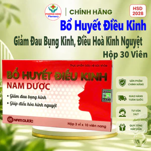 Bổ Huyết Điều Kinh Nam Dược Giúp Giảm Đau Bụng Kinh, Điều Hoà Kinh Nguyệt - Hộp 30 Viên