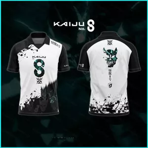 SY3 Kaiju No 8 KASKA HIBINO POLO áo sơ mi Cosplay vải 3D mùa hè Áo thun Anime tay ngắn hàng đầu YS3