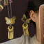 {Golden Butterfly Su} Phong Cách Trung Hoa Mới Phong Cách Trung Hoa Bướm Vàng Tua Rua Kẹp Tóc Nữ Hình Chữ U Kẹp Tóc Phụ Kiện Tóc