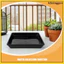 2 Chiếc Chậu Cây Ngoài Trời Đĩa Vuông Cho Khay Cây Trong Nhà 33.00X33.00X4.60CM PP Đen khxinggao