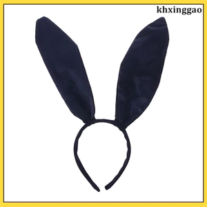 20cm Tai Phục Sinh Băng Đô Tai Tóc Cho Đảng Trang Phục Hóa Trang Phụ Kiện (Đen) khxinggao