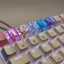 MOON 1 Keycap Cá Tính Trong Suốt Thiết Kế Lá OEM Profile R4S Keycap Bàn Phím Chơi Game Tùy Chỉnh Nhựa Keycaps