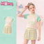 Đồ bơi trẻ em cho bé gái, bộ hai mảnh, mềm mại và bền bỉ, thích hợp cho kỳ nghỉ bên bờ biển