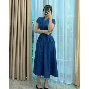 [Hàng Thiết Kế Chuẩn Có Thông Số Và Bigsize] Váy Sơ Mi Dáng Dài Maxi Chất Kaki Hai Da Dày Dặn V390