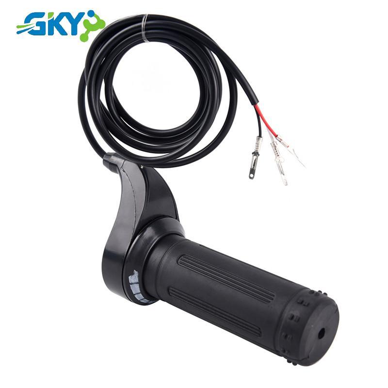GKY 24V 36V 48V 3 Dây Xoắn Tay Ga Cho Xe Đạp Xe Tay Ga Electrirc 7 / 8 "Tay Cầm GKY